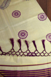 Golden Grace Kasavu Saree