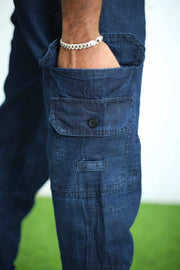 Denim Men Cargo Pant
