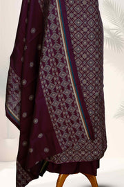 Elegant Ajrakh Print Modal Silk Churidar Set