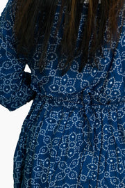 Rayon Charm Printed Flair Top