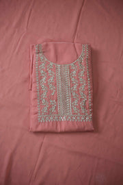 Georgette Churidar Material – Golden Thread Work