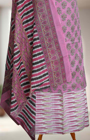 Cotton Churidar Material Thread and Sequins Work