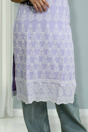 Elegant Cotton Kurti with Thread & Button Work