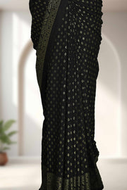 Fancy Saree – Golden Print