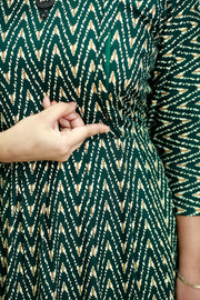 Printed Rayon Feeding Top