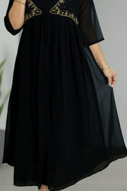 Overcoat Flared Kurti – Cut Bead, Sequins & Stone Work