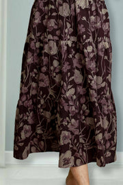 Printed Cotton Feeding Top with V-Neck