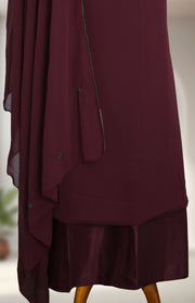 Georgette Churidar Material – Floral Thread Work