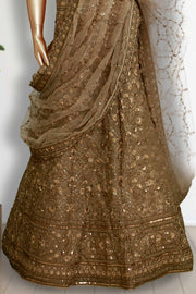 Wedding Lacha – Net with Stone & Thread Work