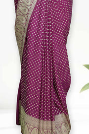 Banarasi Silk Saree with Body Butta & Border Design
