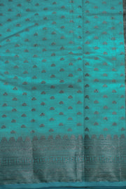 Semi Tusser Silk Saree Silver Butta Work with Border