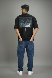 Anime Printed Drop Shoulder Five Sleeve T-Shirt – Muichiro Edition