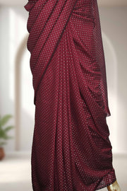 Fancy Saree – Small Silver Glitter Work