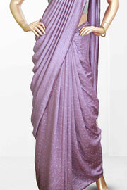 Fancy Vichitra Saree – Silver Glitter Elegance