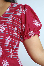 Floral Print Cotton Night Dress