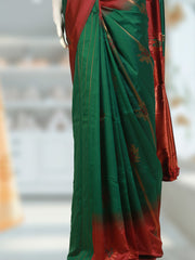 Soft Silk Dresscode Saree - Body Butta with Contrast Border - ₹630/-