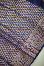 Banarasi Silk Saree – Golden Work with Border