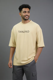 Anime Printed Drop Shoulder Five Sleeve T-Shirt – Tanjiro Edition