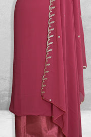 Georgette Churidar Material-Embroidery Thread