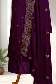 Silk Churidar Material – Embroidery & Beads Work