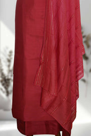 Silk Churidar Material with Sequin & Golden Thread Embroidery