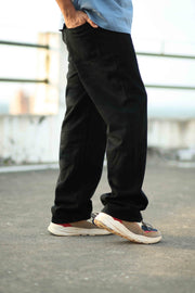 Fireboat Wide-Leg Baggy Jeans – Plain