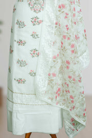 Silk Churidar Material – Embroidery Thread & Stone Work