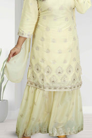 Elegant Georgette Churidar Set– Thread Work Edition