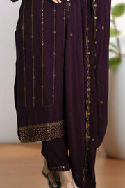 Churidar – Golden Embroidery Thread Work & Sequins