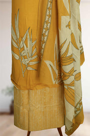 Cotton Churidar Material – Floral Print with Sequins Work