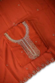 Georgette Churidar Material – Golden Thread Work