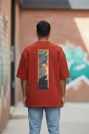 Anime Printed Drop Shoulder Five Sleeve T-Shirt – Rengoku Edition
