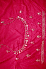 Elegant Wedding Lacha – Net with Stone & Thread Work