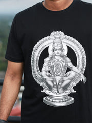 Swami Saranam Ayyappa Men’s Printed Black T-Shirt - ₹199