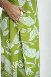 Co-Ord Set – Button Work Printed Design