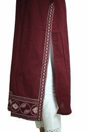 Cotton Kurti – Printed Mirror Work