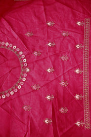 Elegant Wedding Lacha – Net with Stone & Thread Work