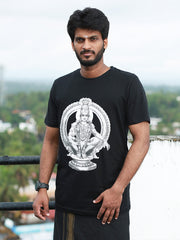 Swami Saranam Ayyappa Men’s Printed Black T-Shirt - ₹199