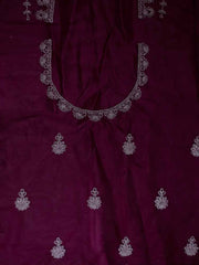 Wedding Lacha with Silver Thread Work – Net Fabric