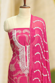 Sequin Bloom Rayon Churidar Material
