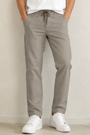 Krosswood Linen Lycra Trousers – Regular Fit