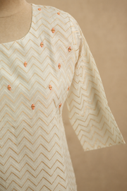 Elegant Threadwork Long Top
