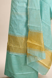 Golden Kasavu Silk Churidar Material