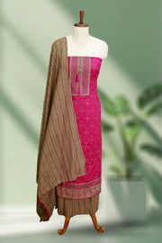 Cotton Churidar Material with Mirror Work