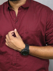 Men satin cotton full sleeve casual shirt