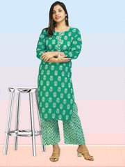 Elegant Cotton Kurti Palazzo Set – ₹375