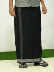 Men's Black Cotton Dhoti Combo - ₹200/-