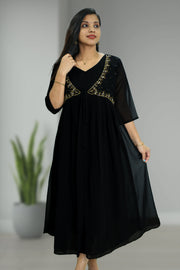 Overcoat Flared Kurti – Cut Bead, Sequins & Stone Work