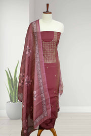 Silk Churidar Material – Elegant Floral Charm