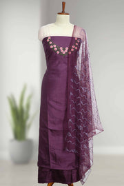 Elegant Silk Churidar Material-Floral Print